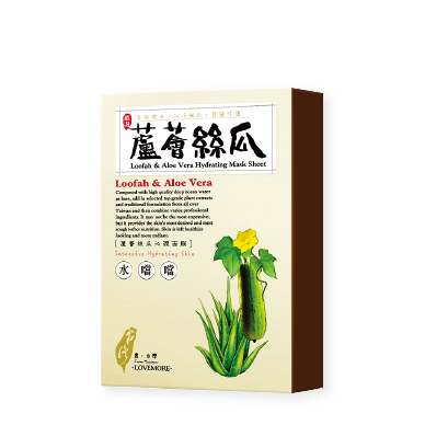 蘆薈絲瓜沁潤蠶絲面膜